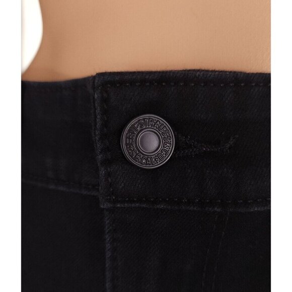 Levi's 721 High Rise Skinny Jeans Size XS 25 x 30 Soft Black $95 - Picture 4 of 16